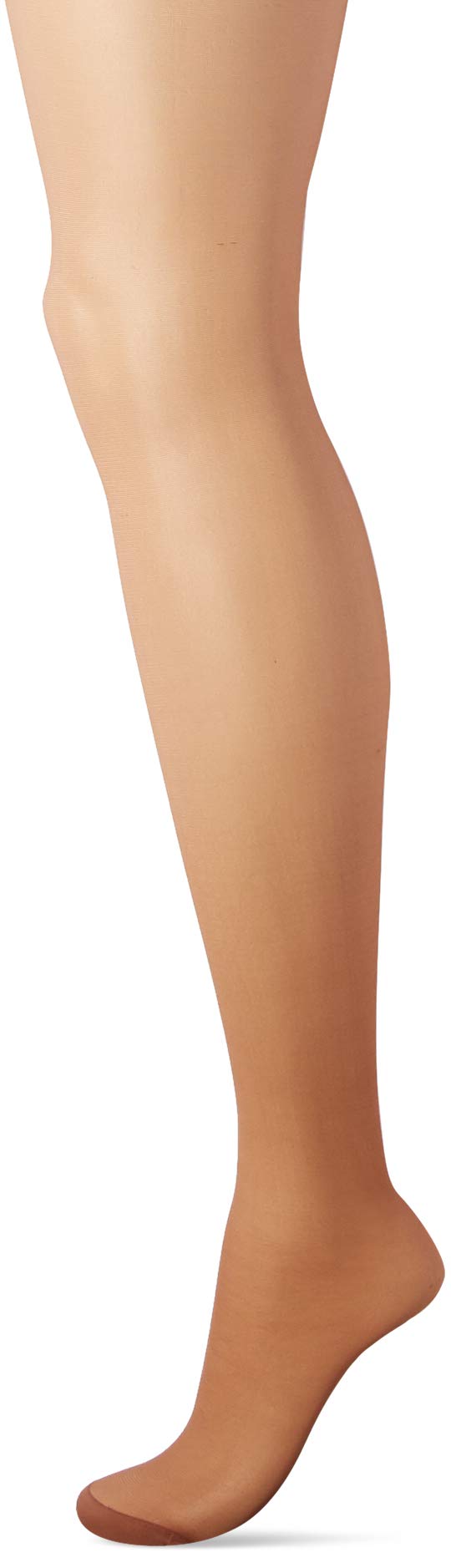 Hanes Women's Silk Reflections 6-Pack Control Top Reinforced Toe Silky Sheer Pantyhose, Barely There, AB