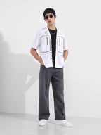 The Indian Garage Co Mens Baggy Solid Mid-Rise Jeans
