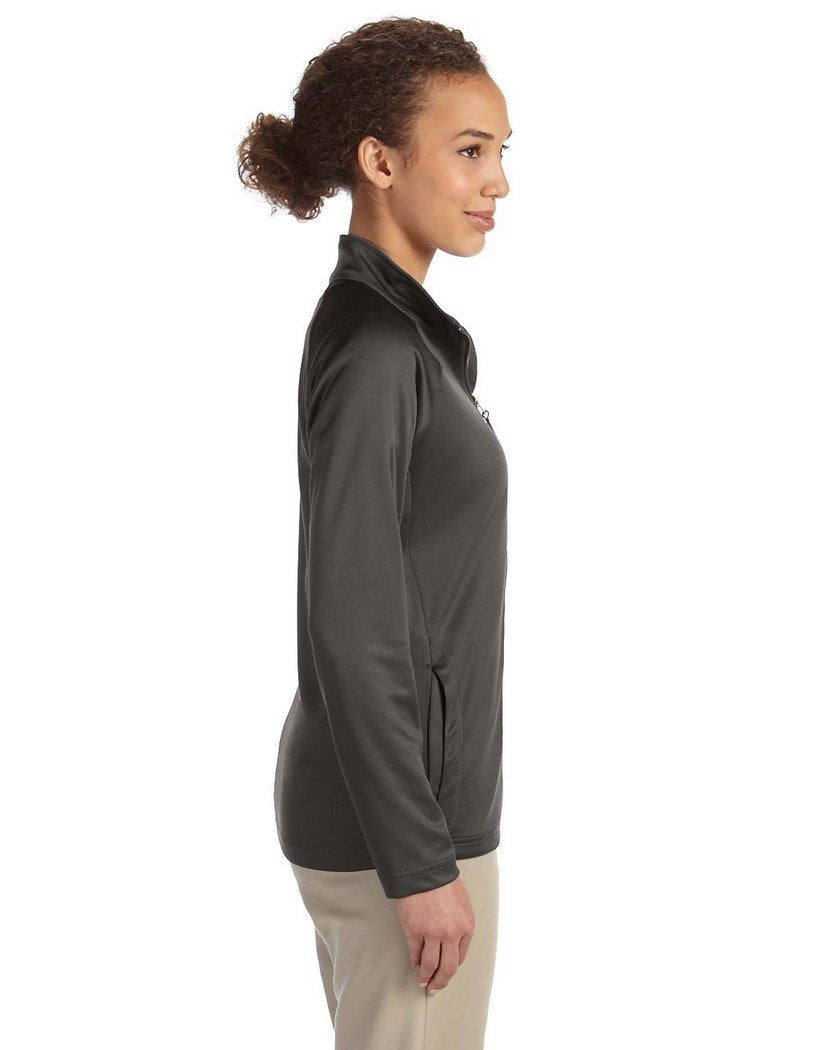 Ladies Stretch Tech-Shell compass Full-Zip - DK gREY HEATHER - S(D0102H76NE8)
