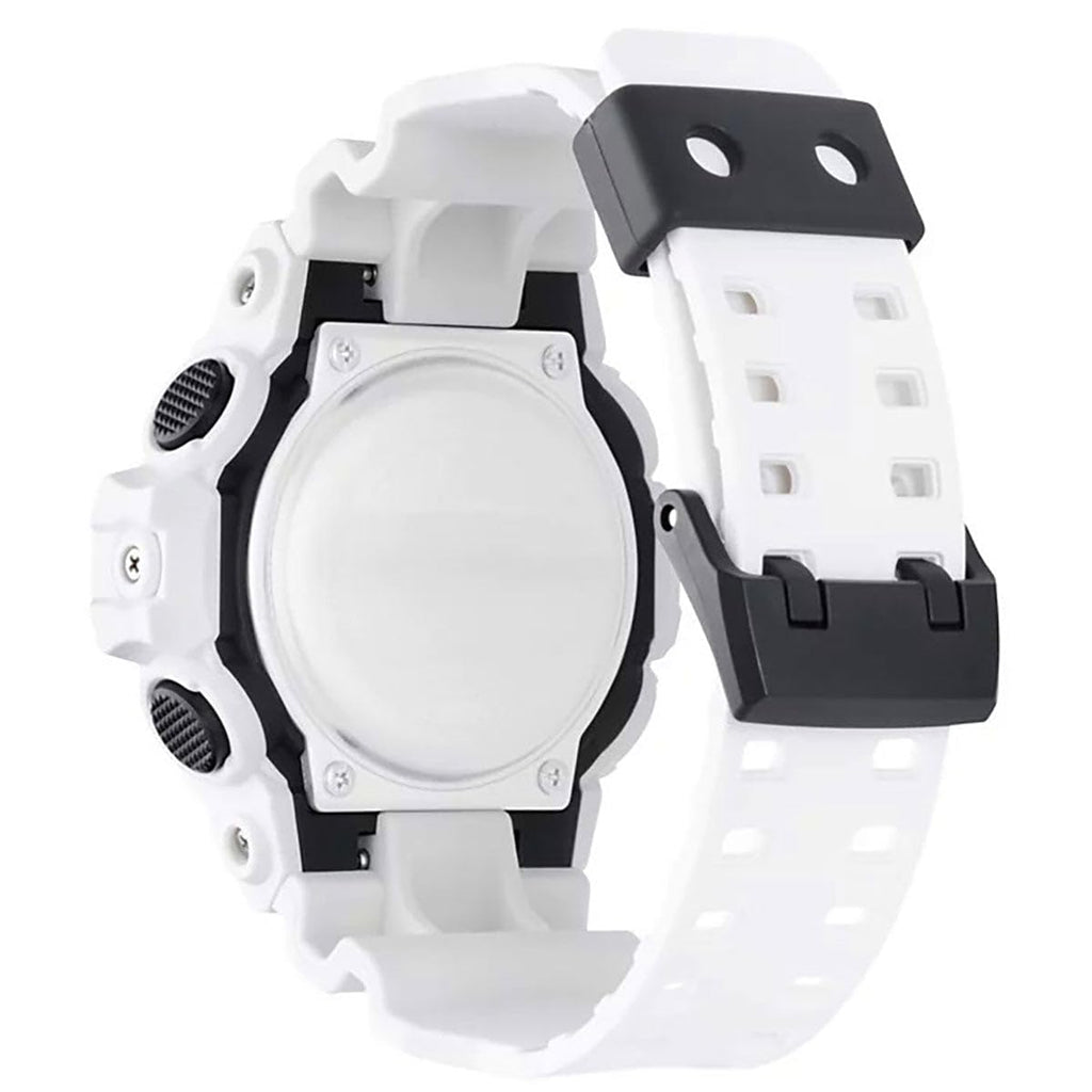 Casio Men's 'G Shock' Quartz Resin Casual Watch, Color:White (Model: GA-700-7ACR)