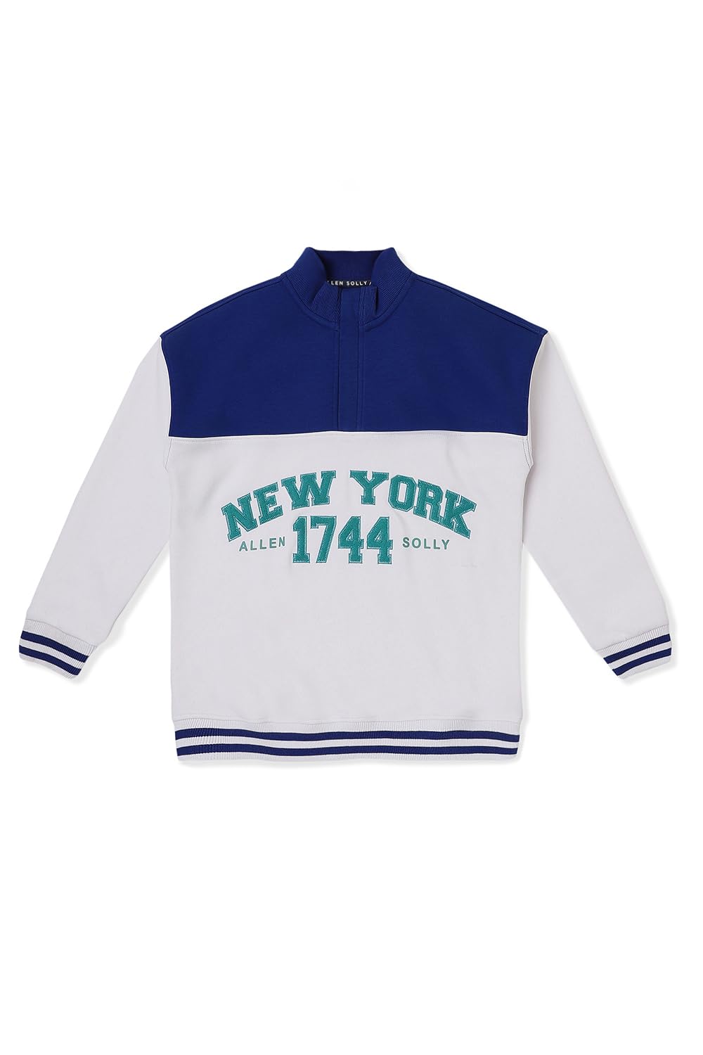 Allen Solly Boys White Patterned Regular Fit Sweatshirt 13-14