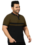 Veirdo Men's Cotton Short Sleeve Regular Fit Classic Polo Collar Plus Size T-Shirt
