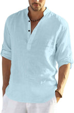 Zartha MenS Regular Fit Solid Pattern Cotton Polyester Blend Kurta With Spread Collar Long Sleeve And Standard Length | Shirt F