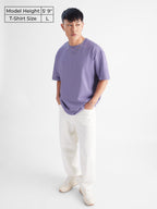 The Souled StoreSolids: Winter MauveOversized T-Shirts Purple