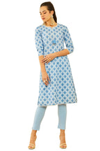 Soch Women Poly Cotton Embroidered Kurta with Tassels