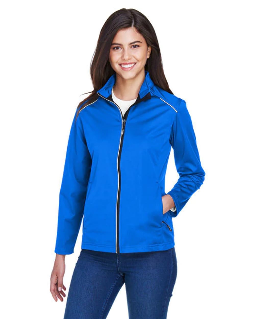 Ladies Techno Lite Three-Layer Knit Tech-Shell - TRUE ROYAL - XS(D0102H7N2TP)