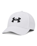 Under Armour Men's Blitzing Cap Stretch Fit, (100) White / / Black, X-Large/XX-Large