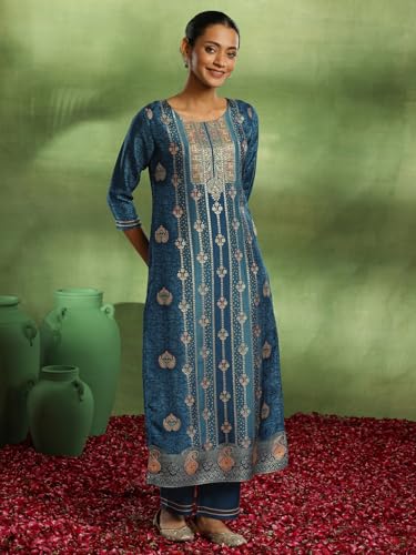 Libas WomenS Silk Blend Kurta Set (48654