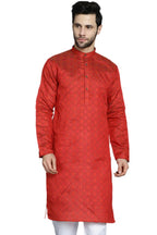 Jompers Mens Woven Design Kurta