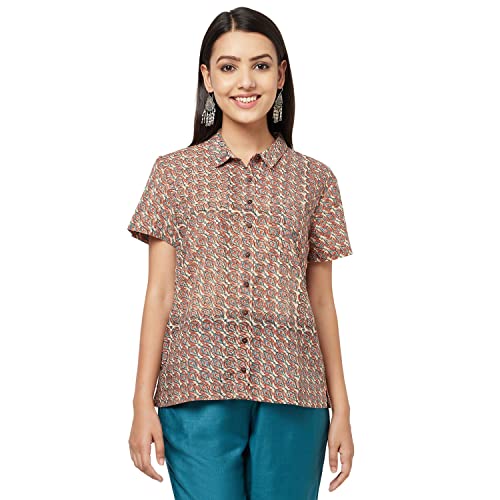 Fabindia WomenS Solids Regular Shirt_Beige Xs