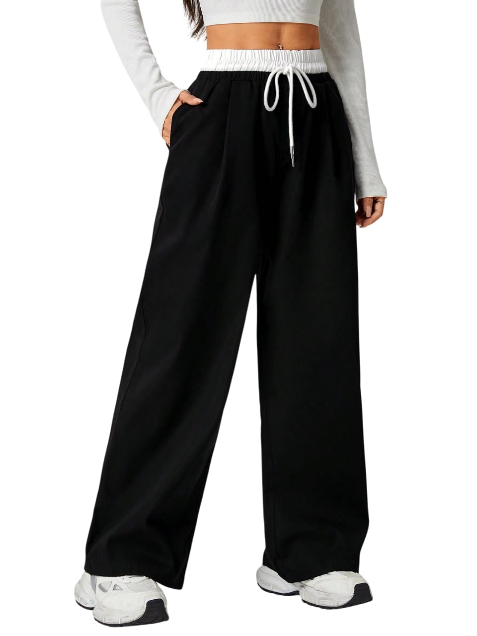 Dockstreet Womens Open Bottom ||White Belt Open||Open1711D||White Belt Open||Blackwomenjogr30 30