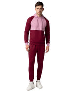 FYLTR Mens Colourblock Hoodie & Jogger Casual Co-ord Set - Raglan Sleeve Detail | Utility Side Pockets | Full Sleeve