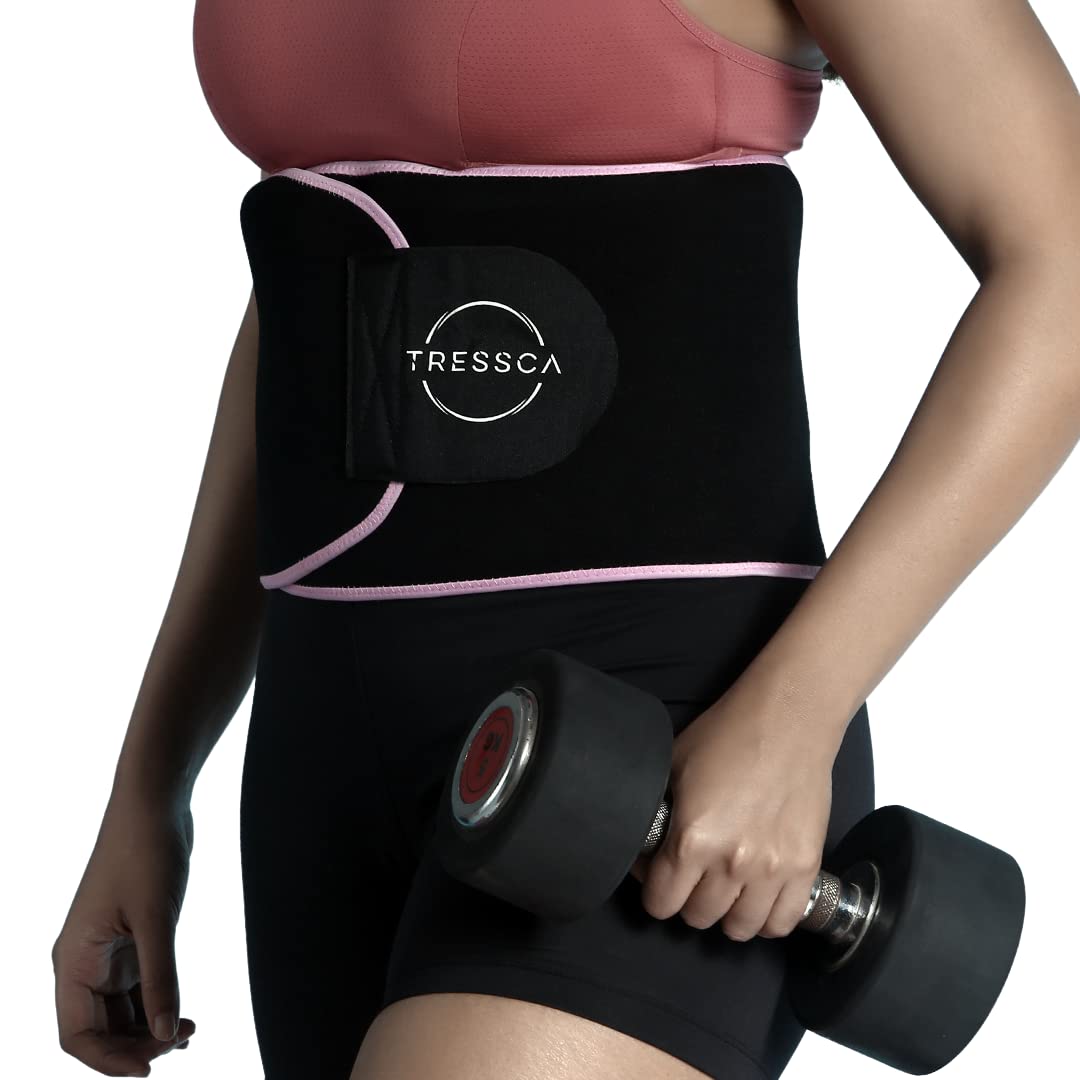 Tressca Sweat Belt, Perfect For Jogging, Back Support For Both Men And Women, Pink 48