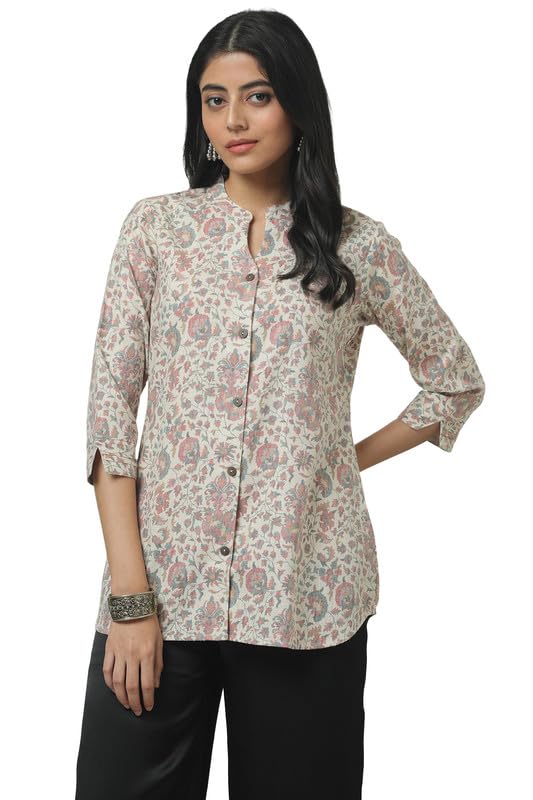 Soch Women Linen Ethnic T-Shirt