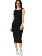 Toochki Dress For Women | Dresses For Women Dress | Black Bodycon Dress | Bodycon Dress | Midi Length Dress | Lycra Bodycon Dres
