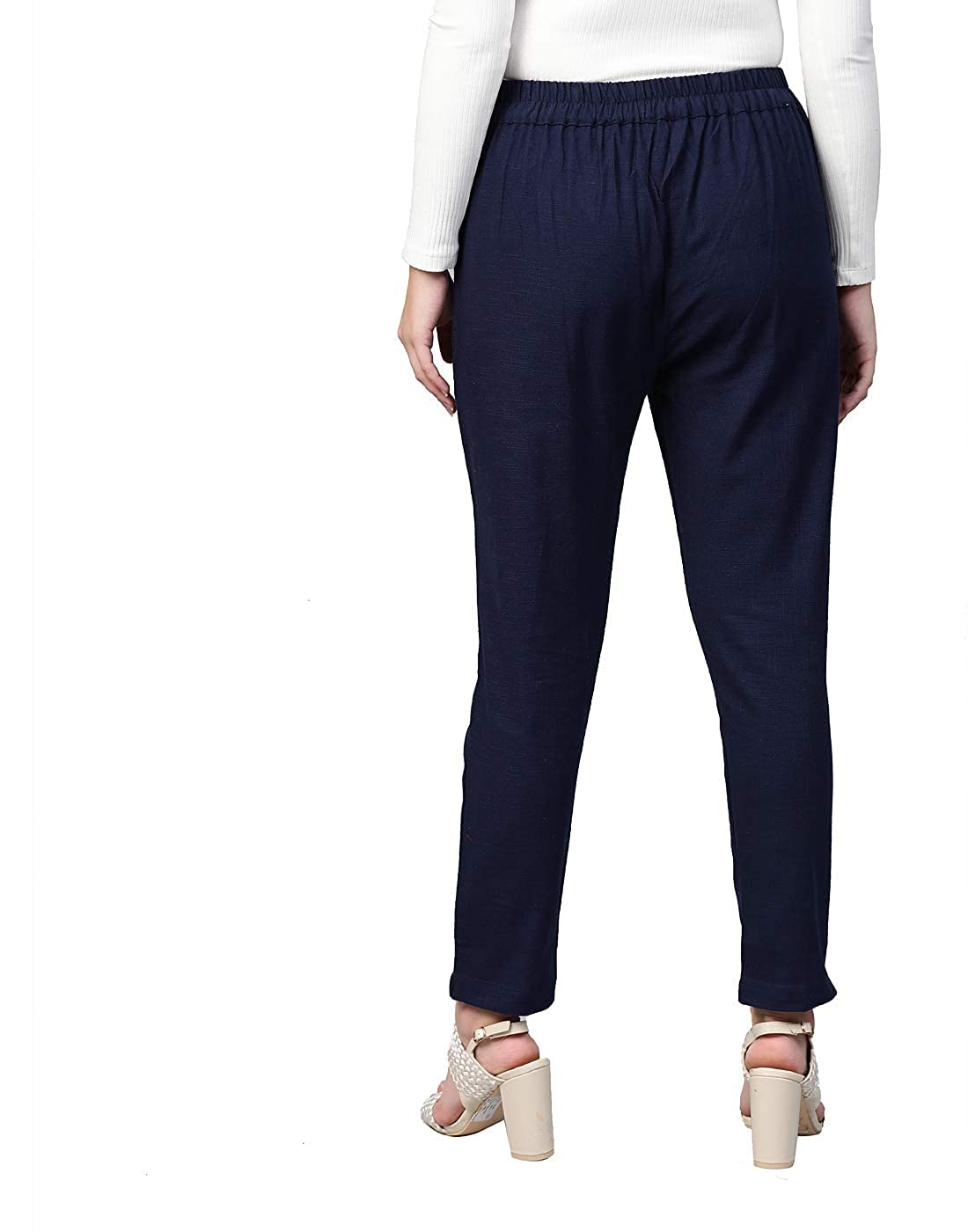 DIGITAL SHOPEE Women Cotton Trouser Pant For Women | Girls Formal Casual Daily Party Office Wear
