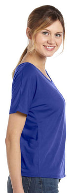 Ladies Slouchy T-Shirt - WHITE MARBLE - S(D0102H7W5VP)