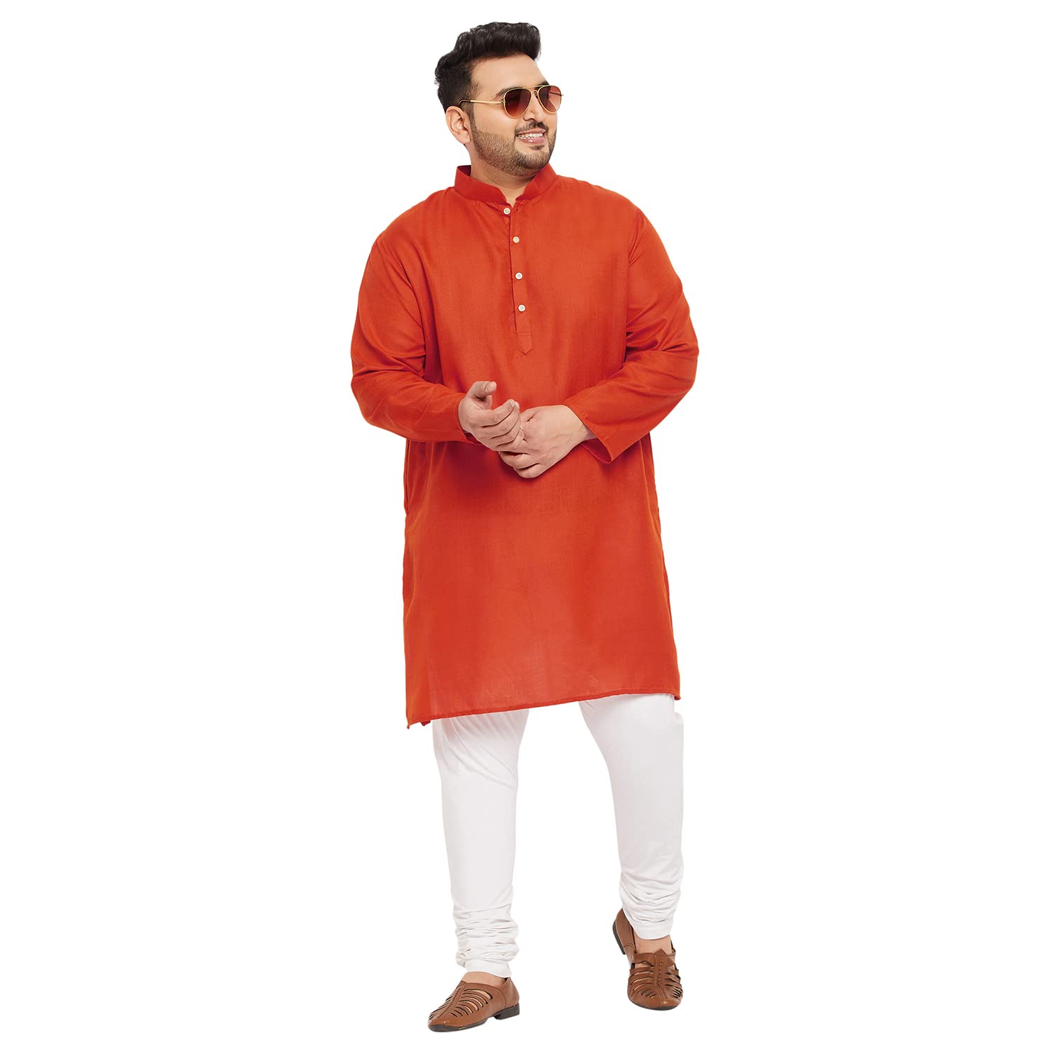 Bigbanana Plus Size Men'S Regular Fit Kurta