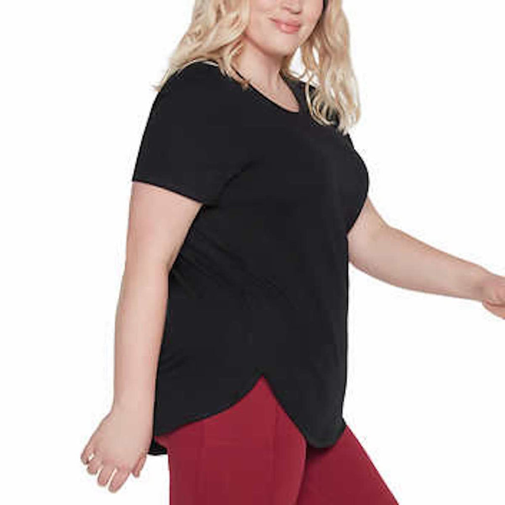 Skechers Gowalk Women's Short Sleeve Tunic Tee (as1, Alpha, l, Regular, Regular, Black, Large)