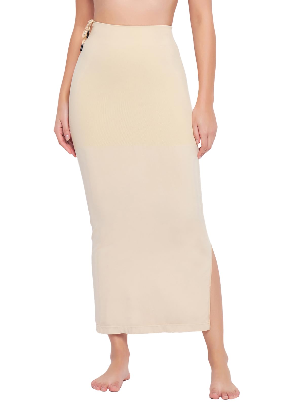 Clovia Women'S Saree Shapewear With Drawstring (Sw0048P24_Beige_L)