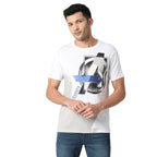 Pepe Jeans MenS Regular Fit Printed T-Shirts White