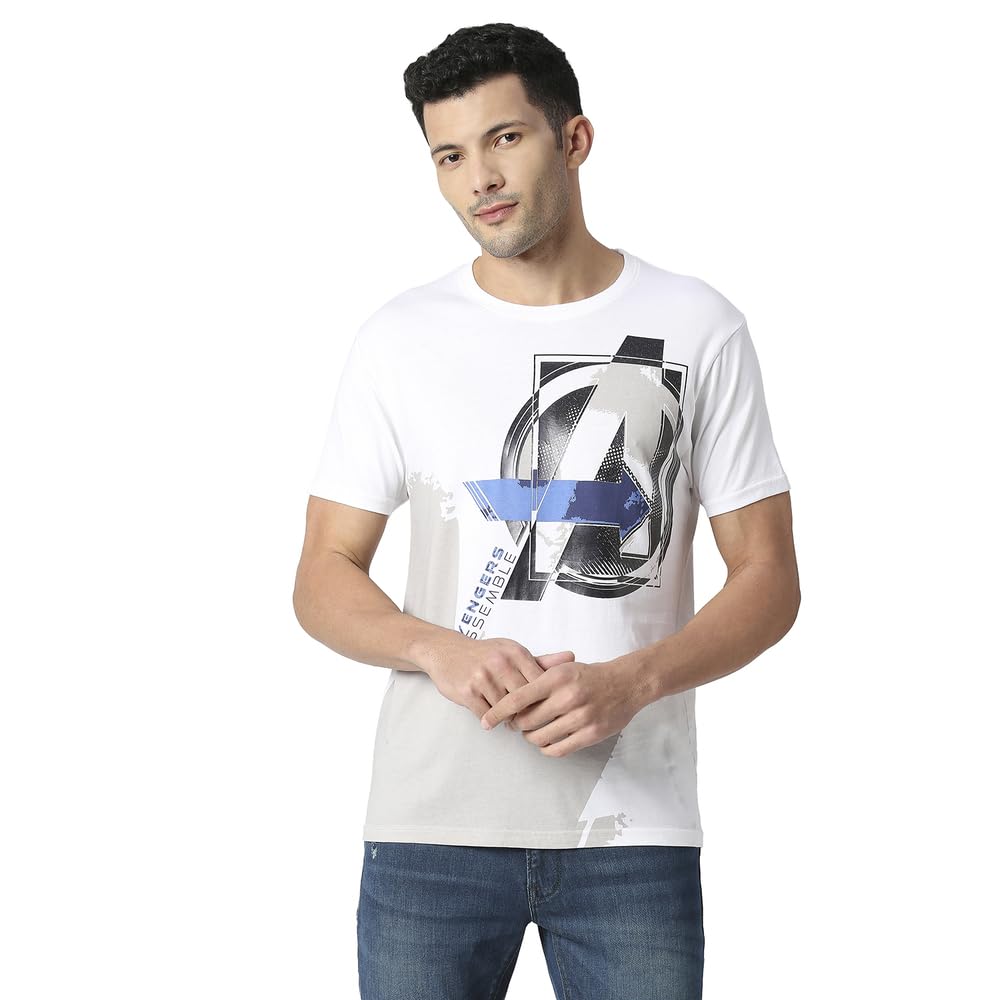 Pepe Jeans MenS Regular Fit Printed T-Shirts White