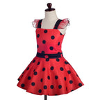 Dressy Daisy Toddler Girls Polka Dots Ladybug Dress Up Costume with Accessories Birthday Halloween Christmas Fancy Party Outfit