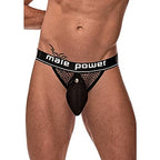 MP Cock Pit Net Cock Ring Jock Blk LX
