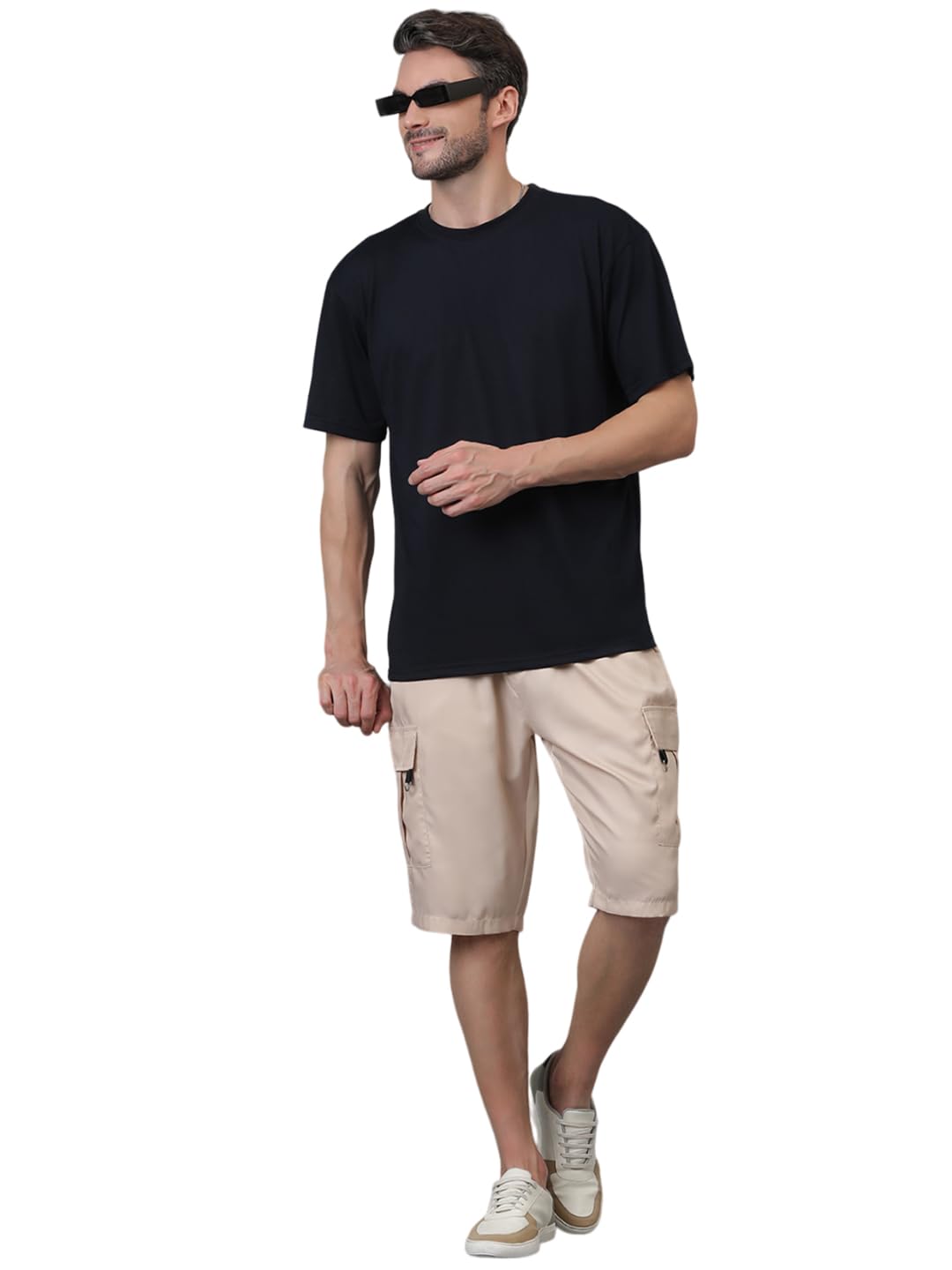 Kotty MenS Cargo Shorts With Multiple Pockets  Ideal For Hiking & Adventure(Beige,Xl)