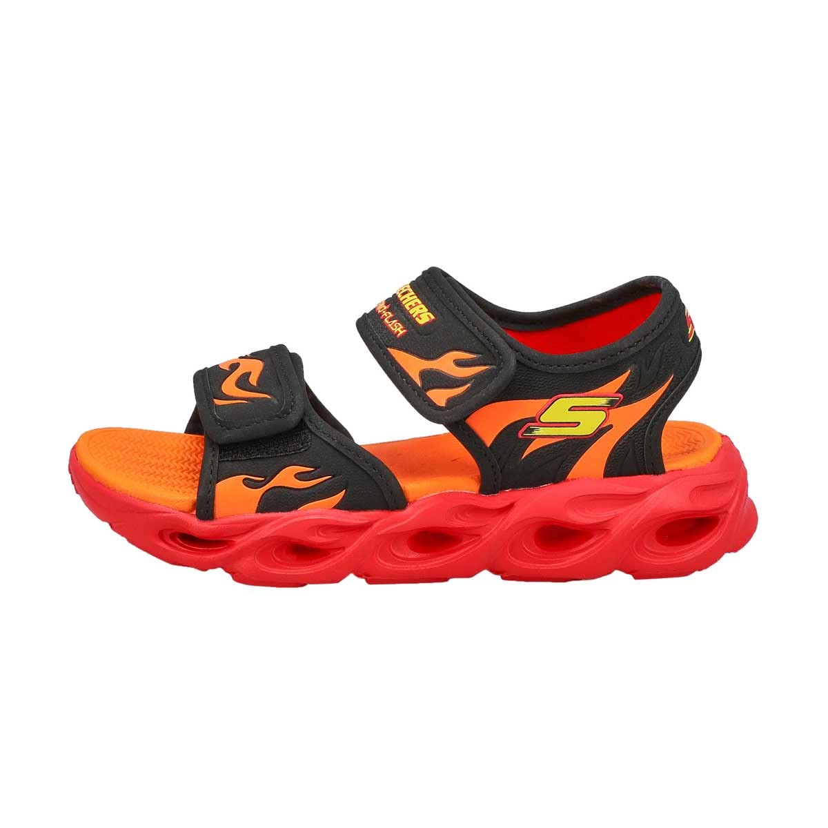 Skechers Boys Thermo Splash Heat Vegan Synthetic Upper With Flame Details Sandals & Floaters