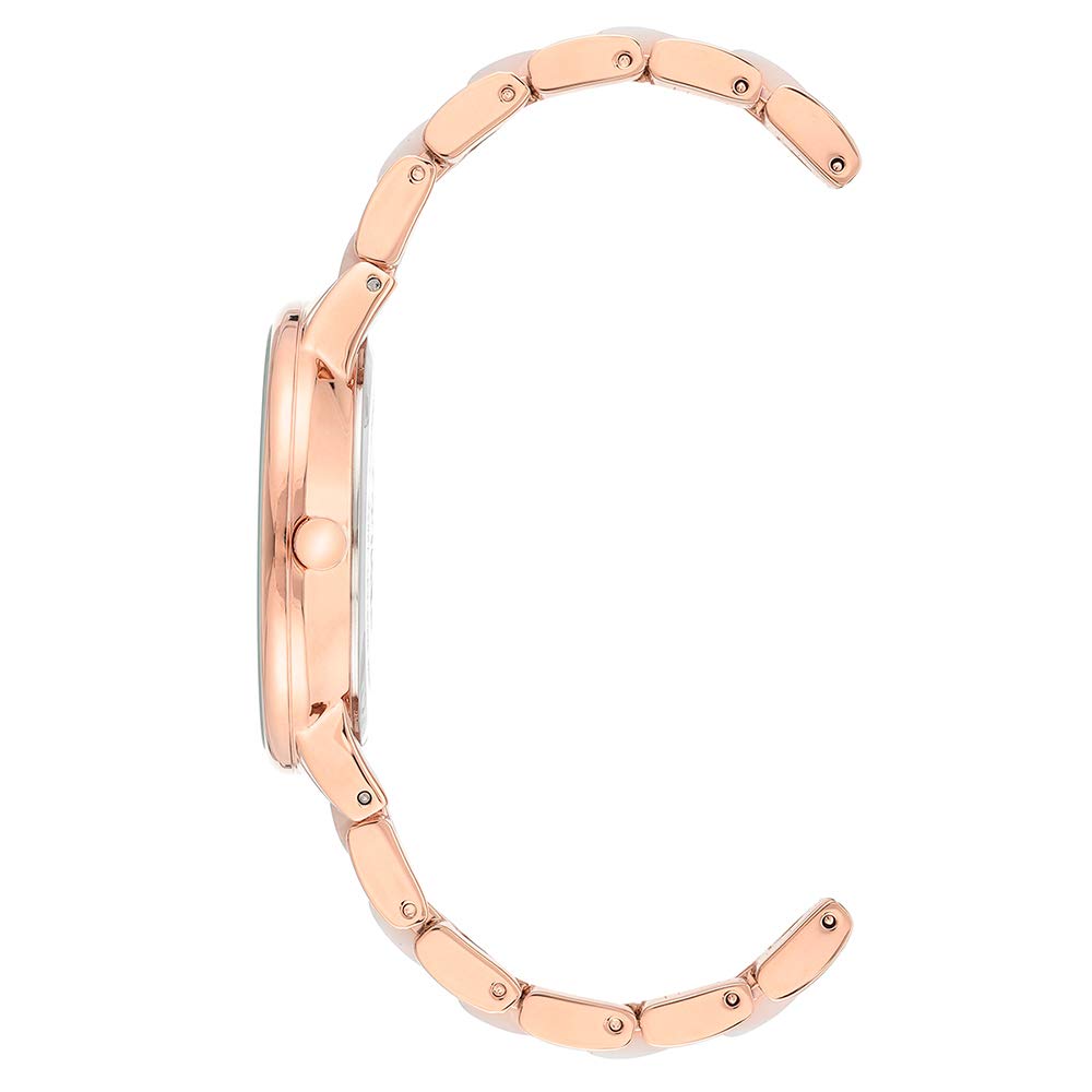 Anne Klein Women's Resin Bracelet Watch, Quartz/Rose Gold (AK/1412RGWT)