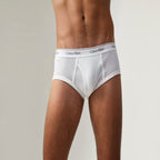 Calvin Klein Men's Cotton Classics 4-Pack Brief, 4 White, M