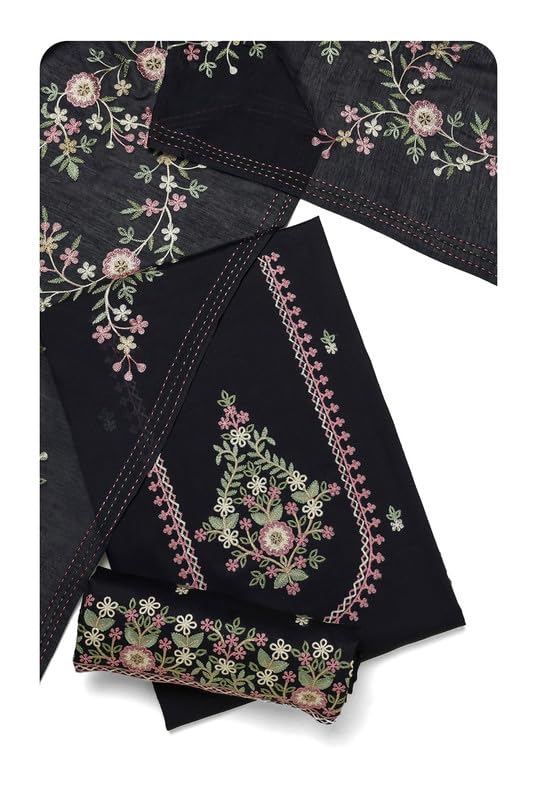 Soch Women Cotton Embroidered Unstitch Dress Material