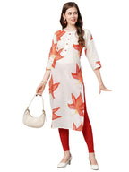 Anni Designer WomenS Pure Cotton Traditional Straight Printed Kurta (Rr Dup Red_S_Red_Small)