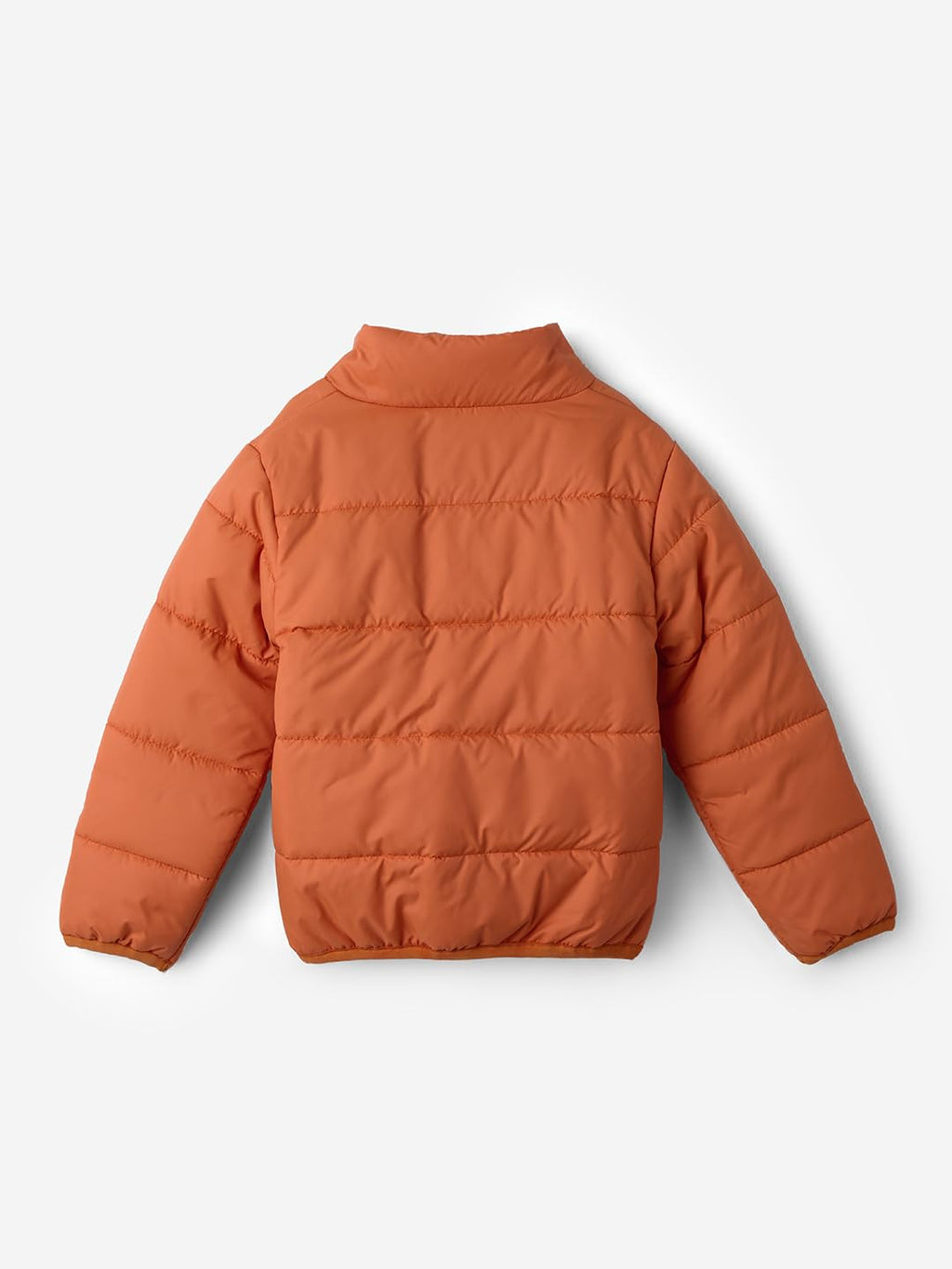 The Souled Store Solids: Pastel Orange Girls Puffer Jackets Girls Puffer Jacket Kids Quilted Winter Coat Padded For ChildrenS I