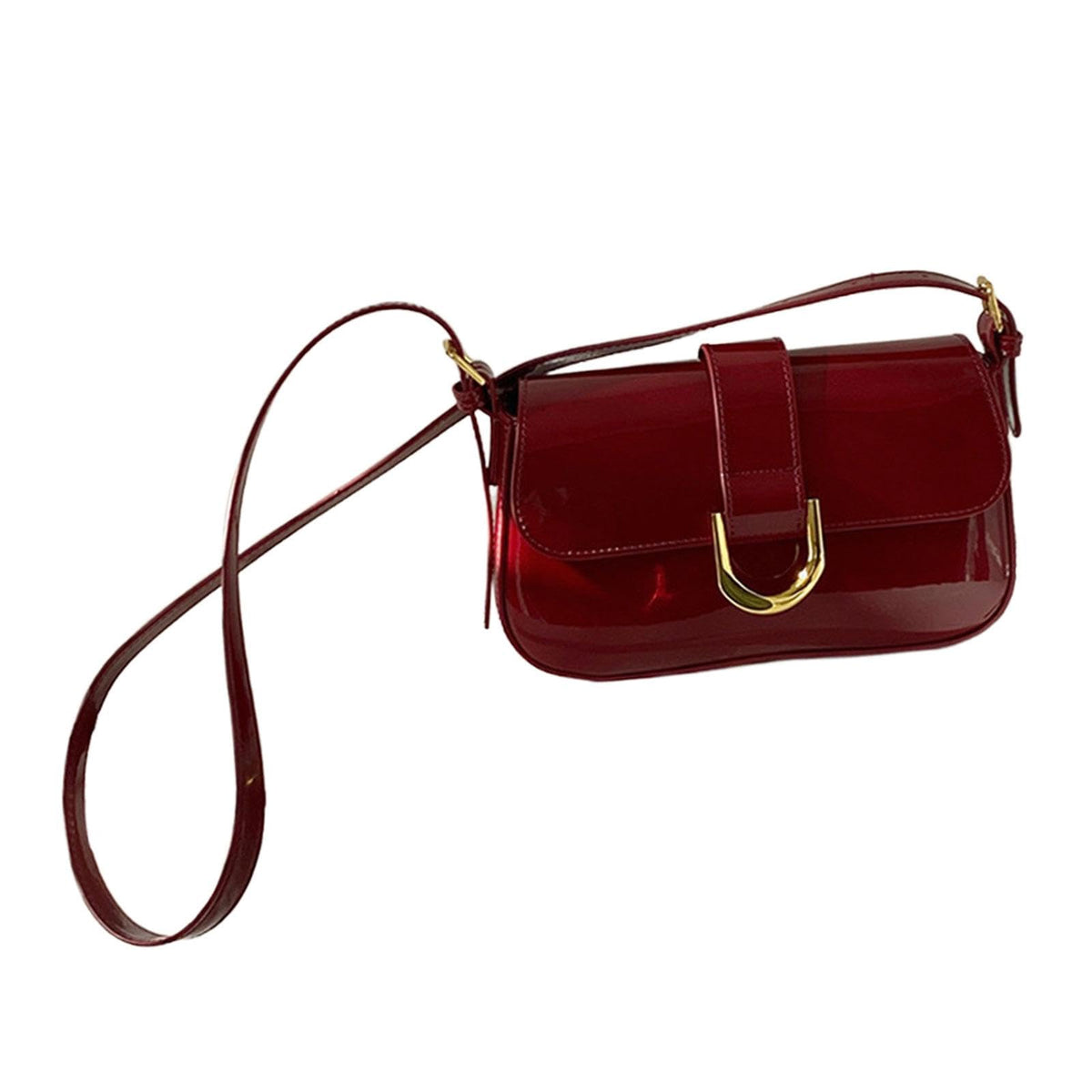 Enakshi Women Shoulder Pu Leather Lightweight Female Purse Small Stylish Hand Red|Clothing, Shoes & Accessories | Womens & S|Wom