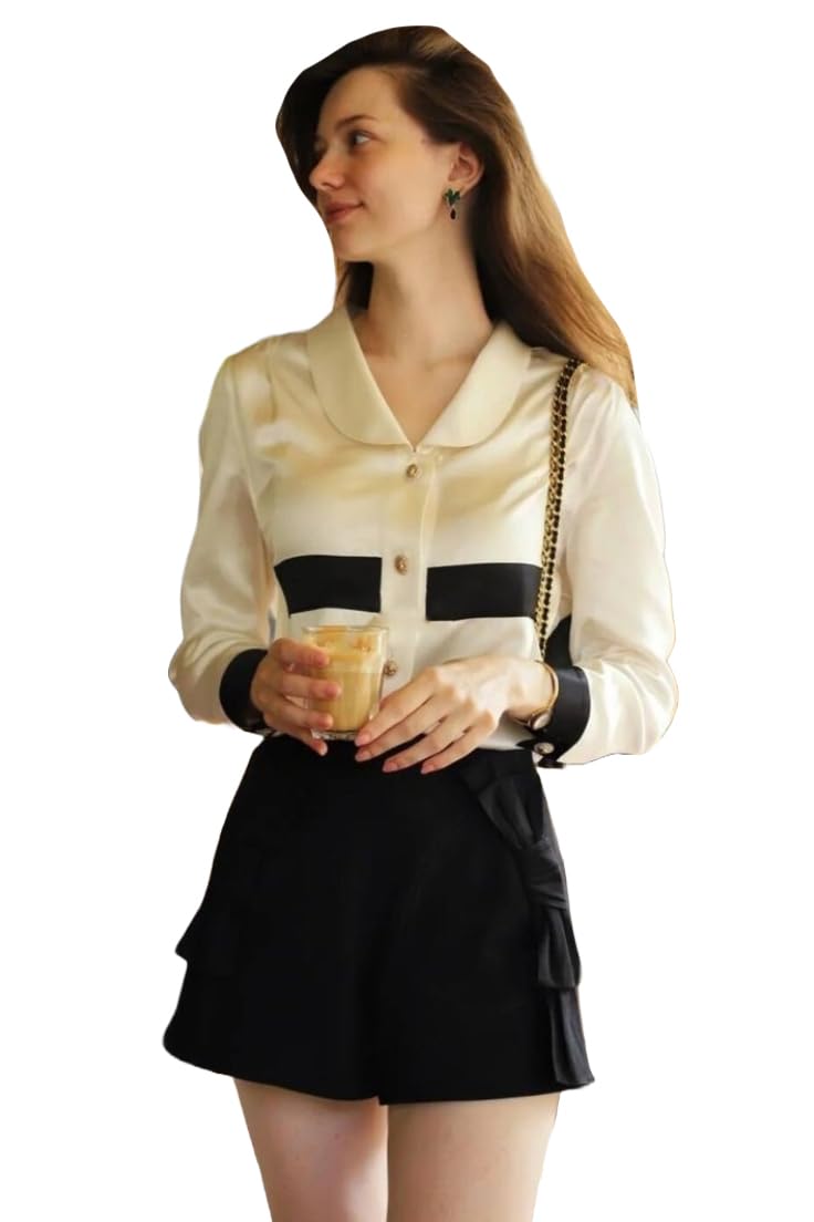 ANNI DESIGNER Womens Tunics Tops Rayon Viscose Solid Short Shirt for Women (GUZARA Cream_XXL_Cream_XX-Large)