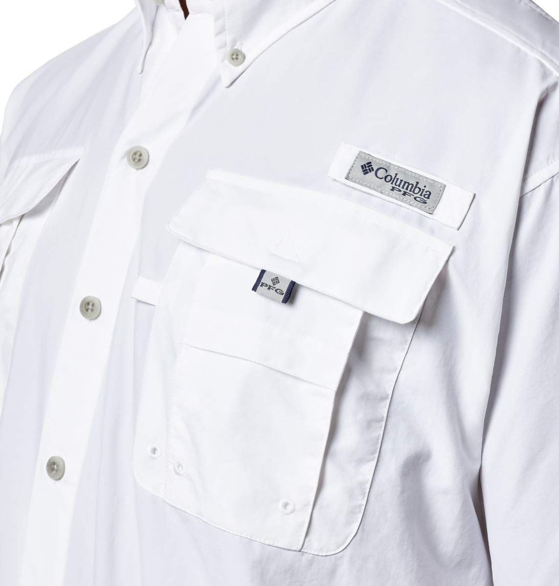 columbia Mens Bahama II Short Sleeve Shirt,White,X-Large