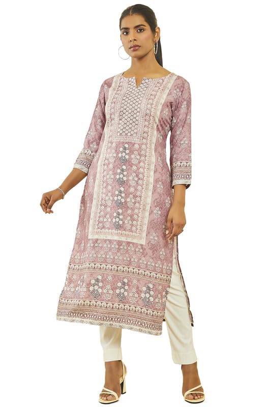 Soch Women Muslin Botanical Print Kurta with Sequin Details