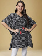 Tee Projekt Casual Crepe Kimino Sleeves WomenS Kaftan Dress Ll Elegant Casual & Everyday Kurta (Pack Of 3)