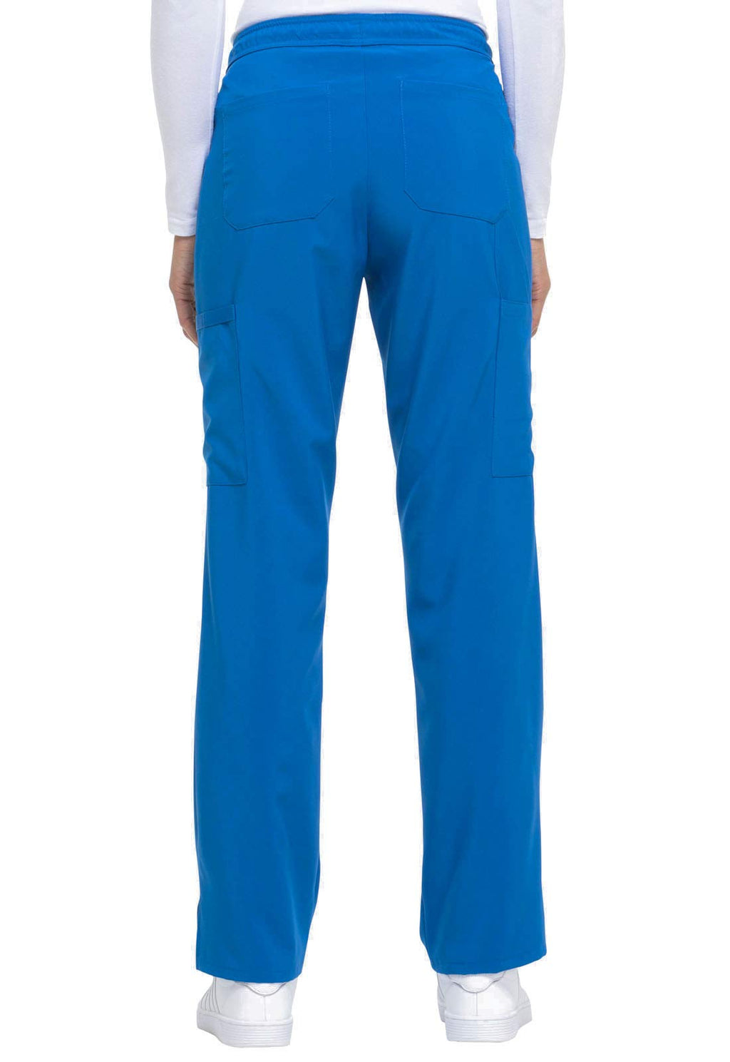 Dickies EDS Essentials Scrubs for Women, Drawstring Cargo Scrub Pants with Four-Way Stretch and Moisture Wicking DK010, S, Royal