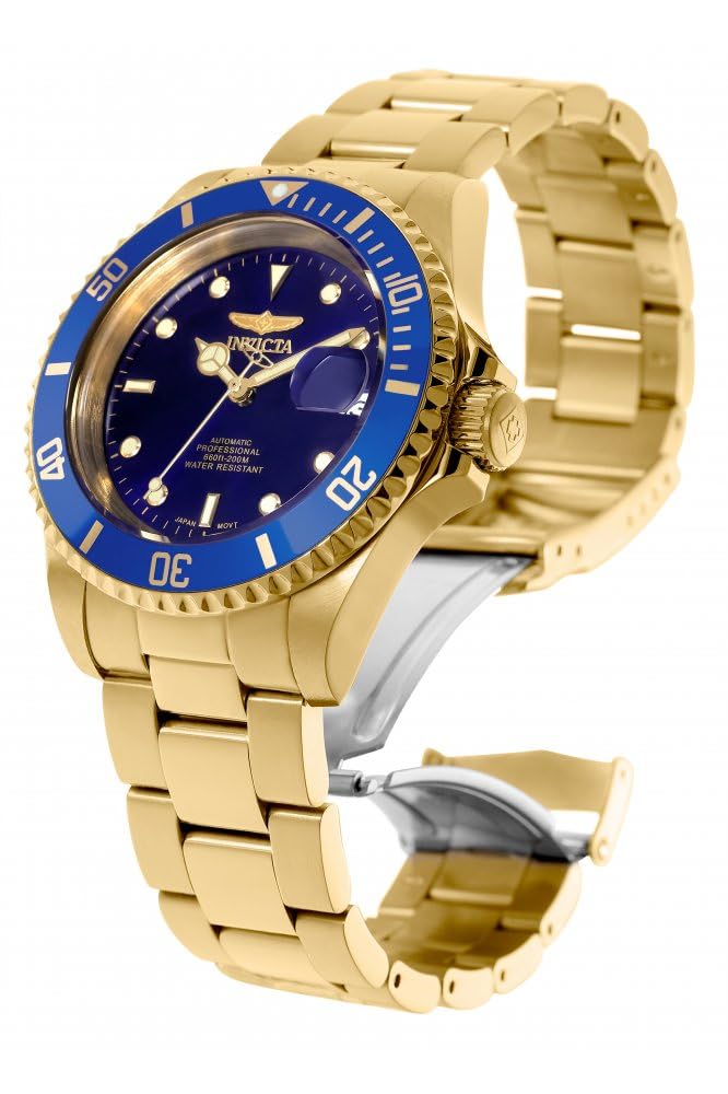 Invicta Men's 8930OB Pro Diver Analog Display Japanese Automatic Gold Watch