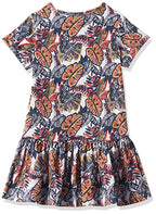 T2F Girls Cotton A-Line Knee-Length Casual Dress