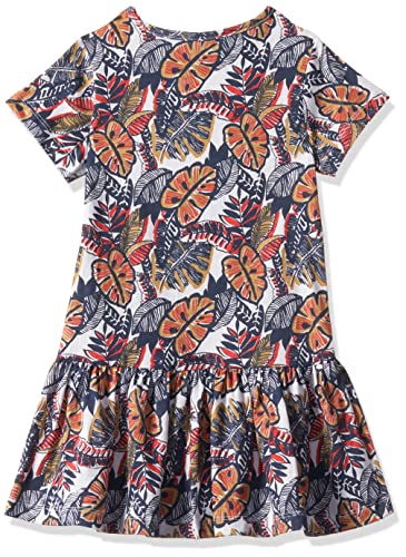 T2F Girls Cotton A-Line Knee-Length Casual Dress