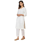 Fabindia Women'S Cotton Regular Kurta (20064172_White