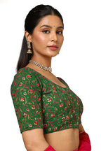 Soch Womens Green Georgette Embroidered Blouse With Sequins