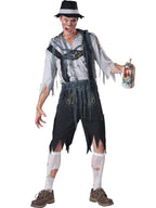 InCharacter Costumes Men's Oktoberfeast Zombie Costume, Grey/Black, Large