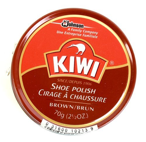 Kiwi Wax Shoe Polish, Giant Size 2.5 oz, Brown