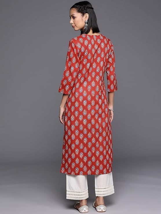 Varanga WomenS Cotton Printed Regular Kurta  Comfortable, Stylish, And Perfect For Every Occasion With Beautiful Prints And Tim