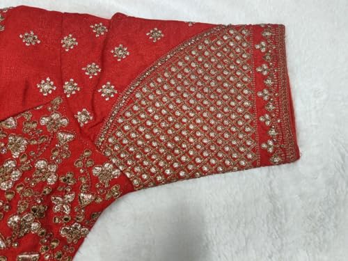 Vihu Fashion WomenS Readymade Blouse Multi Golden Codding Sequence Embroidery Work Indian Ethnic Designer Stitched Readymade Sa